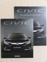 Lade das Bild in den Galerie-Viewer, Honda Civic Limousine MJ 2018 - Prospekt Brochure + Preisliste 01.2018