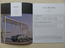 Lade das Bild in den Galerie-Viewer, Honda Civic Limousine MJ 2018 - Prospekt Brochure + Preisliste 01.2018