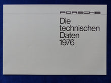 Lade das Bild in den Galerie-Viewer, Porsche 911 Carrera Turbo G-Modell - Prospekt Brochure + Technische Daten 1976