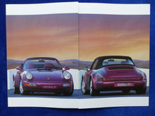 Lade das Bild in den Galerie-Viewer, Porsche 911 Carrera Cabrio 2 WTL Typ 964 MJ 1992 - Prospekt Brochure 08.1991 - car-brochure