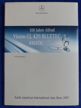 Lade das Bild in den Galerie-Viewer, Mercedes-Benz 100 Jahre Allrad 4x4 - Pressemappe CD-Rom press-kit NAIAS 01.2007