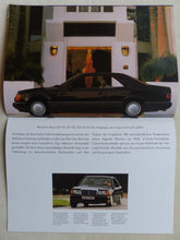 Lade das Bild in den Galerie-Viewer, Mercedes-Benz Programm 1991 - 190 300 500 SL SEC - Prospekt Brochure 09.1990