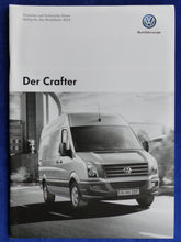 Lade das Bild in den Galerie-Viewer, VW Nutzfahrzeuge Crafter Kombi MJ 2014 - Prospekt Brochure + Preisliste 01.2014