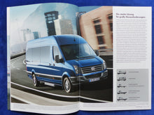 Lade das Bild in den Galerie-Viewer, VW Nutzfahrzeuge Crafter Kombi MJ 2014 - Prospekt Brochure + Preisliste 01.2014