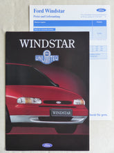 Lade das Bild in den Galerie-Viewer, Ford Windstar 3.0 V6 MJ 1996 - Prospekt Brochure + Preisliste 05.1995