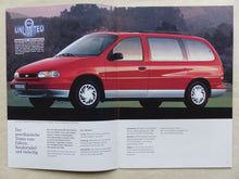 Lade das Bild in den Galerie-Viewer, Ford Windstar 3.0 V6 MJ 1996 - Prospekt Brochure + Preisliste 05.1995