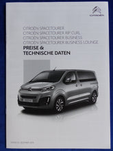 Lade das Bild in den Galerie-Viewer, Citroen Spacetourer Rip Curl MJ 2019 - Prospekt Brochure + Preisliste 12.2018