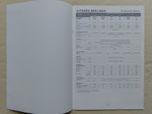 Lade das Bild in den Galerie-Viewer, Citroen Berlingo Kastenwagen MJ 1998 - Prospekt Brochure + Daten 09.1997