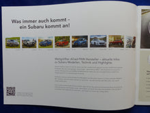Lade das Bild in den Galerie-Viewer, Subaru Programm 2017 - XV Forester Levorg WRX BRZ - Prospekt Brochure 09.2016
