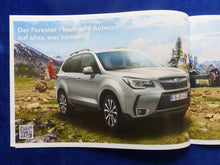 Lade das Bild in den Galerie-Viewer, Subaru Programm 2017 - XV Forester Levorg WRX BRZ - Prospekt Brochure 09.2016