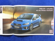 Lade das Bild in den Galerie-Viewer, Subaru Programm 2017 - XV Forester Levorg WRX BRZ - Prospekt Brochure 09.2016