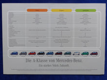 Lade das Bild in den Galerie-Viewer, Mercedes-Benz A-Klasse W168 MJ 1998 - Prospekt Brochure + Preisliste 05.1997