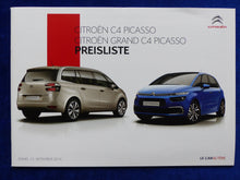 Lade das Bild in den Galerie-Viewer, Citroen C4 Picasso - Preisliste MJ 2017 - Prospekt Brochure 09.2016