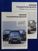 Lade das Bild in den Galerie-Viewer, Nissan Transporterprogramm Sunny Vanette Van - Prospekt Brochure + Daten 03.1994