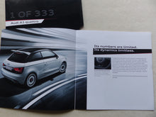 Lade das Bild in den Galerie-Viewer, Audi A1 quattro - Limited 1 of 333 - Prospekt Brochure 01.2012 englisch