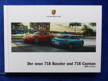Lade das Bild in den Galerie-Viewer, Porsche 718 Boxster & 718 Cayman MJ 2017 - Hardcover Prospekt Brochure 04.2016