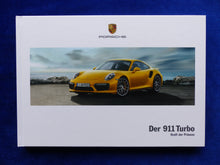 Lade das Bild in den Galerie-Viewer, Porsche 911 Turbo Coupe Cabrio Typ 991.2 MJ 2018 - Hardcover Prospekt 03.2017