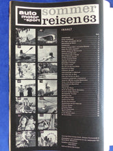 Lade das Bild in den Galerie-Viewer, Reisen Sommer 1963 Auto Motor Sport Sonderheft - Alfa Romeo VW Austin Mercedes