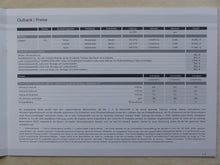 Lade das Bild in den Galerie-Viewer, Subaru Outback MJ 2019 - Prospekt Brochure + Preisliste 02.2019 - car-brochure