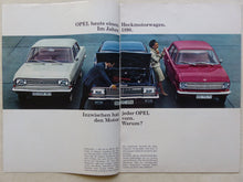 Lade das Bild in den Galerie-Viewer, Opel Programm 1966 - Rekord Kadett Coupe Caravan - Prospekt Brochure 02.1966