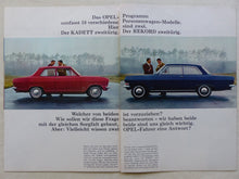 Lade das Bild in den Galerie-Viewer, Opel Programm 1966 - Rekord Kadett Coupe Caravan - Prospekt Brochure 02.1966