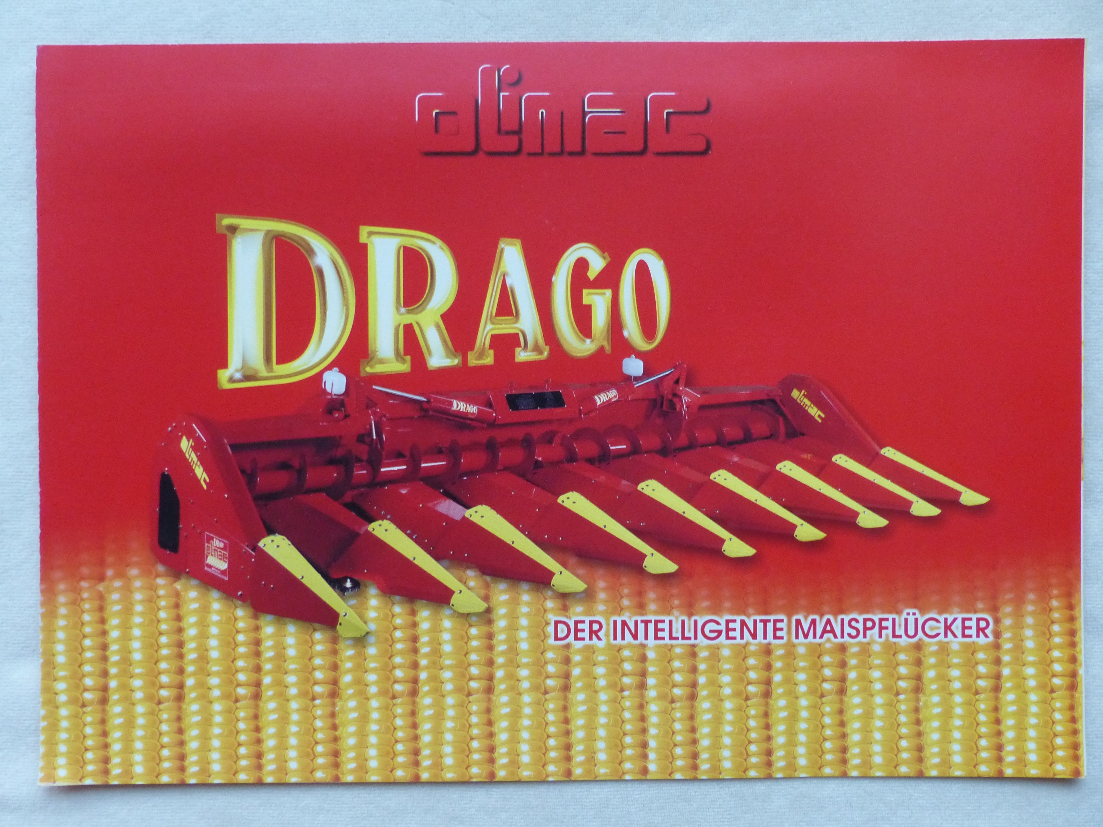 Olimac Drago Maispflücker Prospekt Brochure carbrochure