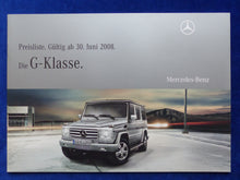 Lade das Bild in den Galerie-Viewer, Mercedes G-Klasse G 55 AMG MJ 2009 - Hardcover Prospekt + Preisliste 06.2008