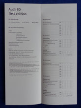 Lade das Bild in den Galerie-Viewer, Audi 80 first edition Typ B4 MJ 1994 - Prospekt Brochure + Preisliste 08.1993