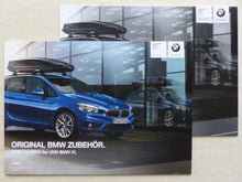 Lade das Bild in den Galerie-Viewer, BMW 1er 2er X1 Original Zubehör MJ 2016 - Prospekt Brochure + Preisliste 01.2016