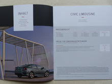 Lade das Bild in den Galerie-Viewer, Honda Civic Limousine MJ 2017 - Prospekt Brochure + Preisliste 04.2017