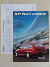 Lade das Bild in den Galerie-Viewer, Fiat Palio Weekend MJ 1998 - Prospekt Brochure + Daten 08.1997
