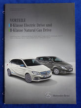 Lade das Bild in den Galerie-Viewer, Mercedes Vorteile B-Klasse Electric Drive MJ 2015 - Prospekt Brochure 09.2014