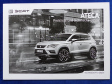 Lade das Bild in den Galerie-Viewer, Seat Ateca MJ 2017 - Prospekt Brochure + Preisliste 09.2016