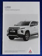 Lade das Bild in den Galerie-Viewer, Mitsubishi L200 Pick-up Zubehör MJ 2020 - Prospekt Brochure + Preisliste 08.2019