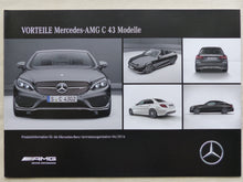 Lade das Bild in den Galerie-Viewer, Mercedes Vorteile AMG C 43 C-Klasse Typ 205 MJ 2017 - Prospekt Brochure 06.2016