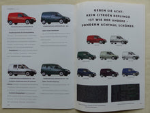 Lade das Bild in den Galerie-Viewer, Citroen Berlingo Gewerbe Kombi Kasten - Prospekt Brochure + Preisliste 01.1997