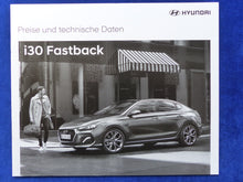Lade das Bild in den Galerie-Viewer, Hyundai i30 Fastback MJ 2020 - Prospekt Brochure + Preisliste 12.2019