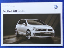 Lade das Bild in den Galerie-Viewer, VW Golf GTI Adidas Edition MJ 2013 - Prospekt Brochure + Preisliste 04.2012