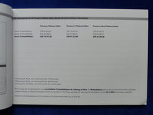 Lade das Bild in den Galerie-Viewer, Porsche Panamera Platinum Edition - Preisliste MJ 2013 - Prospekt 11.2012