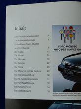 Lade das Bild in den Galerie-Viewer, Ford Programm 1994 - Fiesta Escort Mondeo Maverick - Prospekt Brochure 02.1994