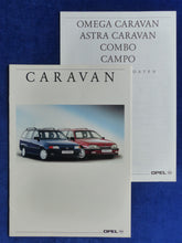 Lade das Bild in den Galerie-Viewer, Opel Caravan Omega Astra Combo Campo MJ 1992 - Prospekt Brochure + Daten 09.1991
