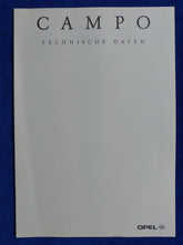 Lade das Bild in den Galerie-Viewer, Opel Campo MJ 1993 - Prospekt Brochure + Daten 01.1993