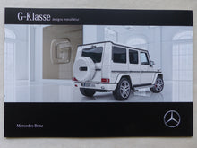 Lade das Bild in den Galerie-Viewer, Mercedes G-Klasse designo manufaktur AMG G65 MJ 2016 - Prospekt Brochure 01.2016