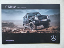 Lade das Bild in den Galerie-Viewer, Mercedes G-Klasse G 350d Professional MJ 2017 - Prospekt + Preisliste 06.2016 - car-brochure