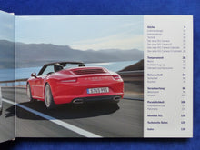 Lade das Bild in den Galerie-Viewer, Porsche 911 Carrera Cabrio Typ 991 MJ 2012 - Hardcover Prospekt Brochure 09.2011 - car-brochure