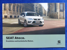 Lade das Bild in den Galerie-Viewer, Seat Ateca MJ 2020 - Prospekt Brochure + Preisliste 07.2019