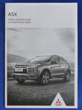 Lade das Bild in den Galerie-Viewer, Mitsubishi ASX MJ 2020 - Prospekt Brochure + Preisliste 04.2020