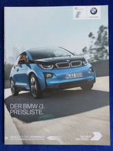 Lade das Bild in den Galerie-Viewer, BMW i3 eDrive Elektroauto MJ 2017 - Prospekt Brochure + Preisliste 07.2016