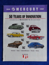 Lade das Bild in den Galerie-Viewer, Mercury 50 Years of Innovation 50th Anniversary - US-Prospekt Brochure 1988 USA