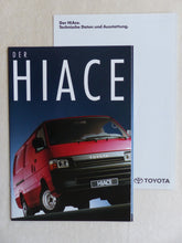 Lade das Bild in den Galerie-Viewer, Toyota HiAce Combi Kasten MJ 1993 - Prospekt + Daten & Ausstattungen 02.1993